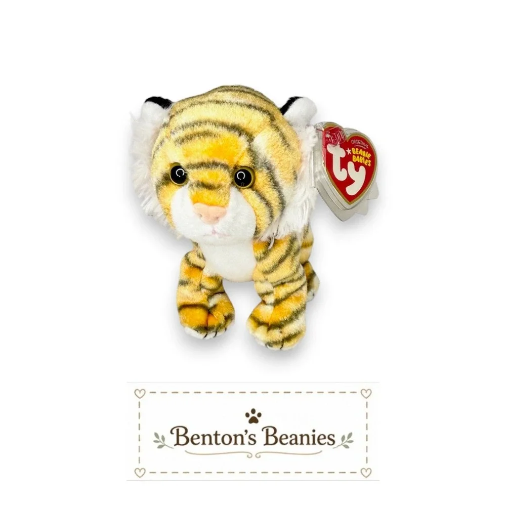 Tiggs the Tiger Ty Beanie Baby | Baby Bamboo Prowler 🐅 | Mint Heart Tag ⭐